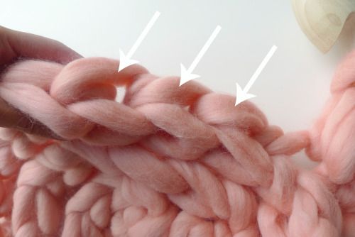 Объемный коврик крючком-место для вязания петель