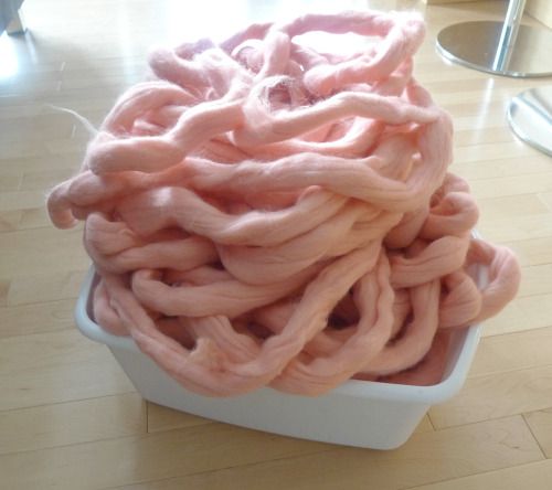 Объемный коврик крючком-размотайте пряжу